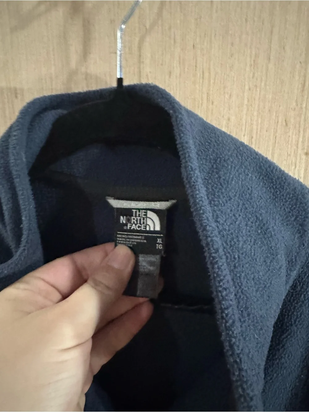 The North Face Men’s Navy Blue Full-Zip Fleece Jacket Size XL
